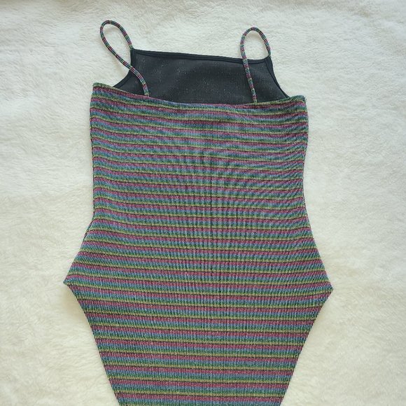 Topshop Rainbow Sleevless Bodysuit - Picture 2 of 2